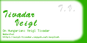 tivadar veigl business card